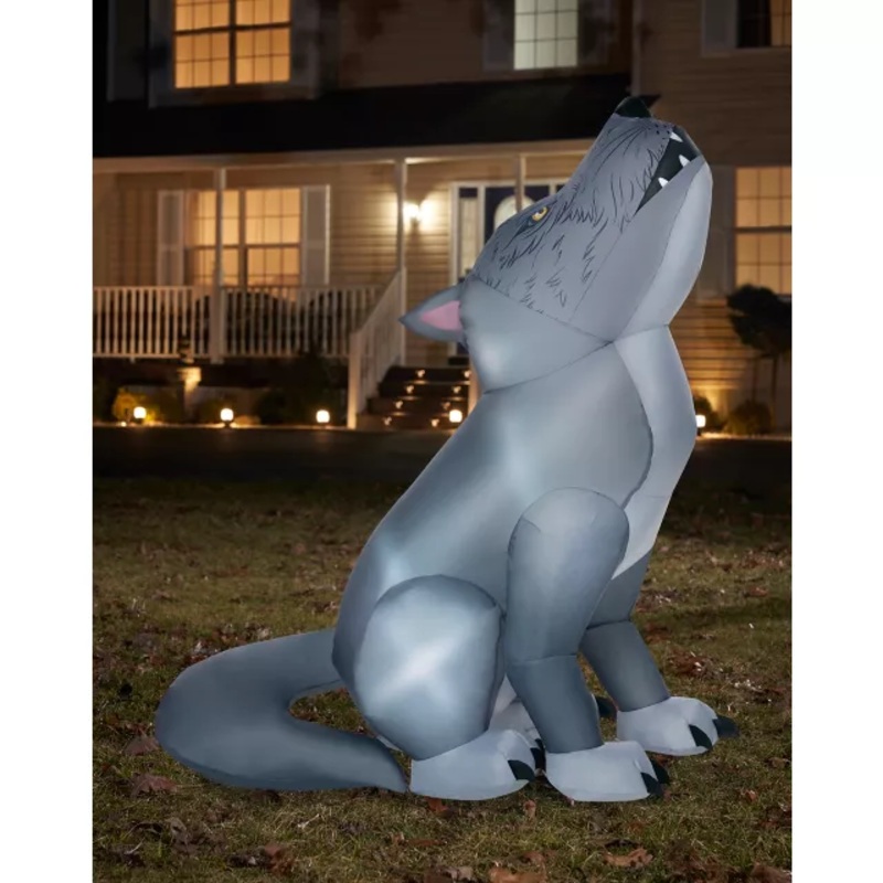 3 Ft Wolf Light-Up Inflatable - Decorations
