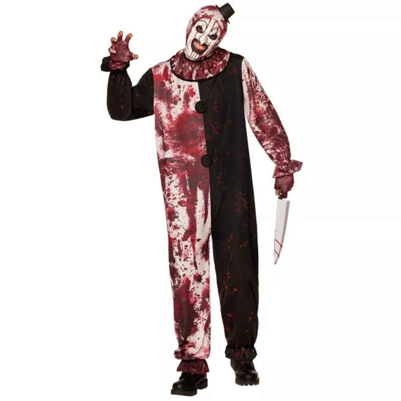 Adult Bloody Art the Clown Plus Size Costume - Terrifier RED/WHITE/BLACK 2X