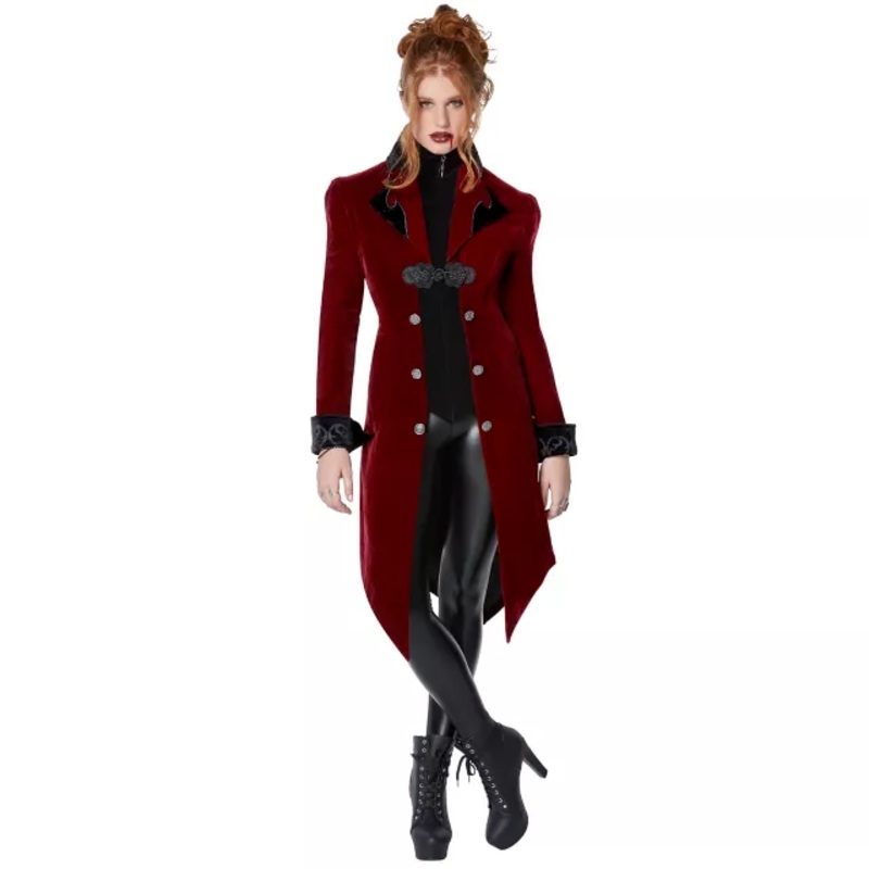 Adult Burgundy Vampire Jacket BURGUNDY ADULT MEDIUM