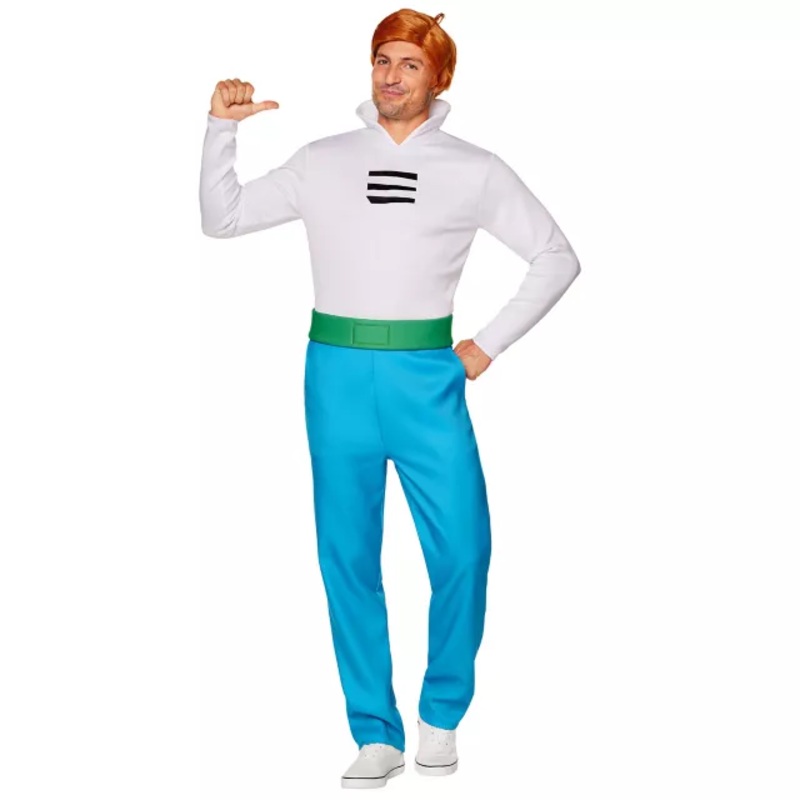 Adult George Jetson Costume - The Jetsons BLUE / WHITE ADULT SMALL