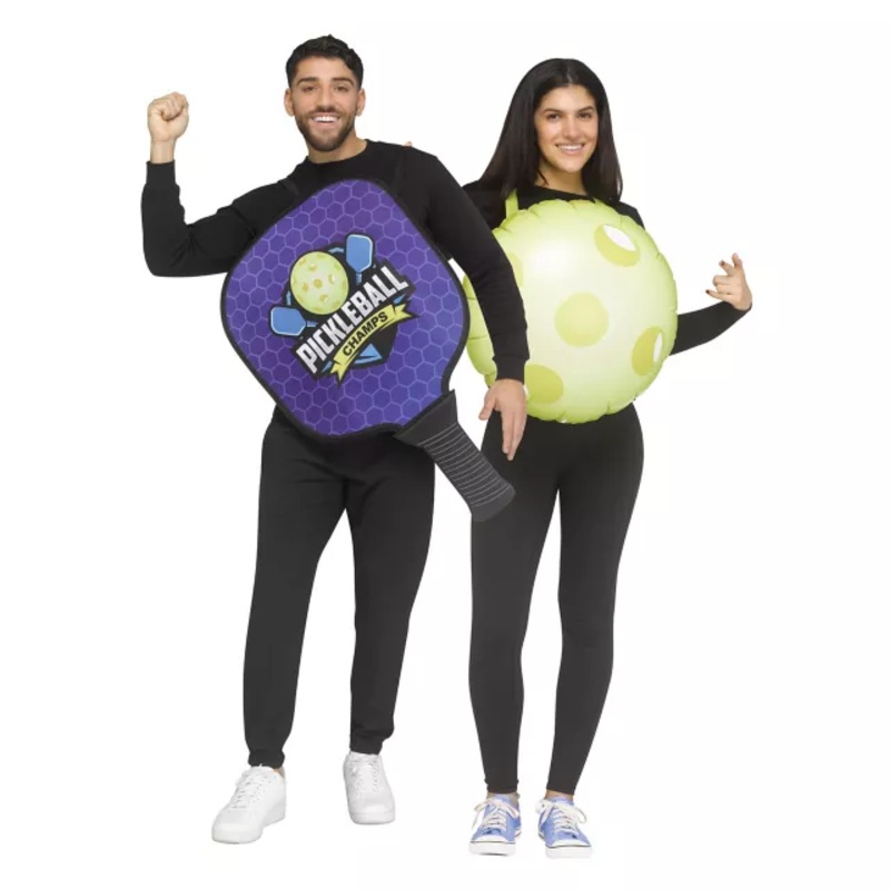 Adult Pickleball Couples Costume MULTI-COLOR ONE SIZE FITS MOST