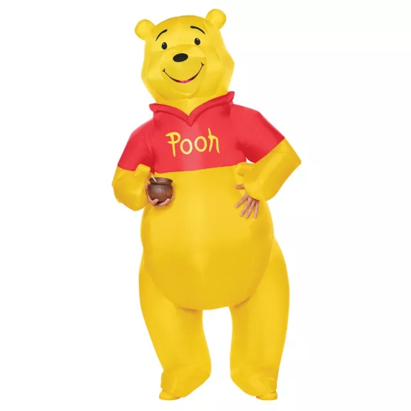 Adult Pooh Inflatable Costume - Winnie the Pooh RED/YELLOW ONE SIZE FITS MOST