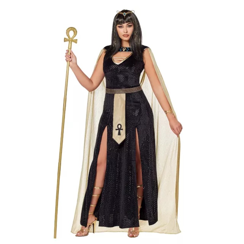 Adult Queen of the Nile Costume BLACK ADULT EX SMALL