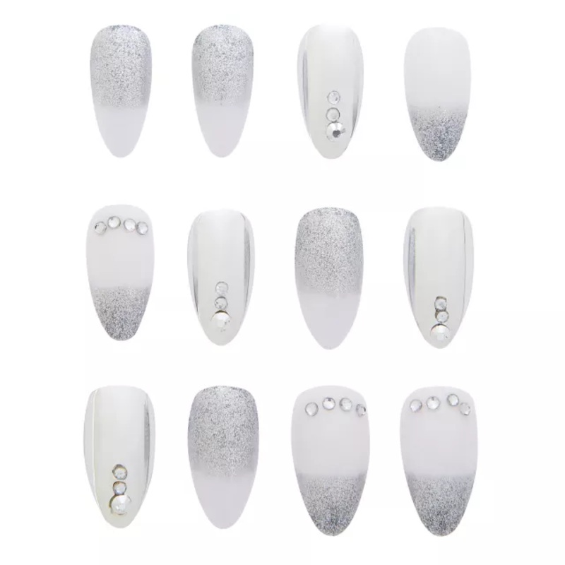 Angel Press On Nails BLACK ONE SIZE FITS MOST