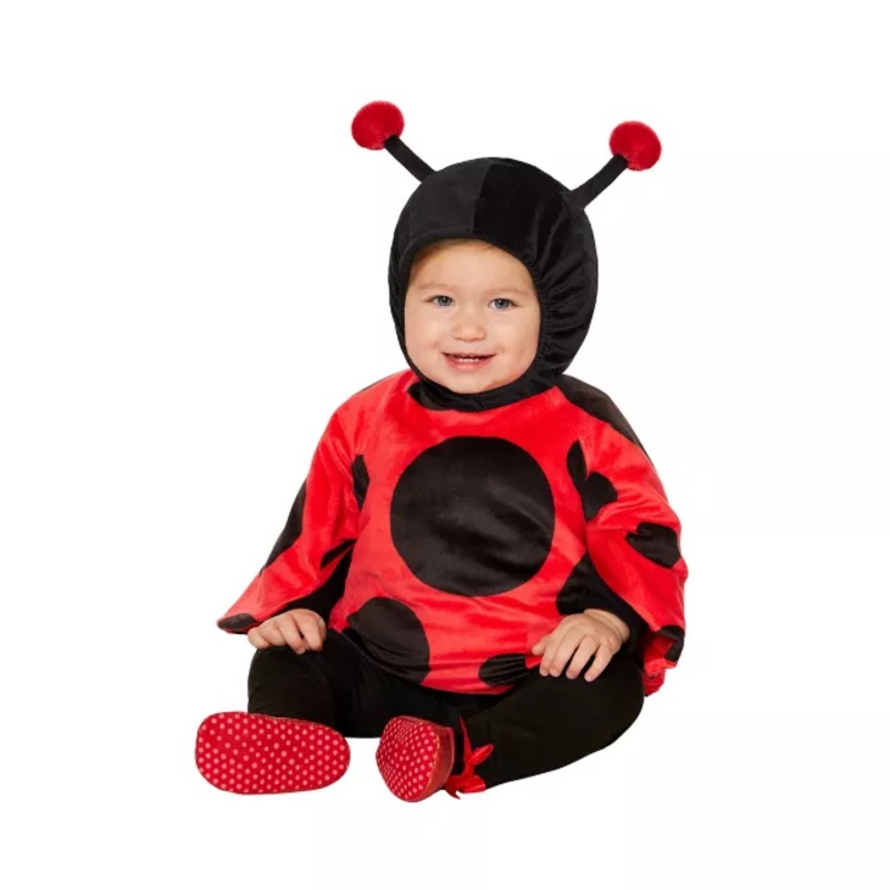 Baby Ladybug Costume BLACK AND RED 0 TO 6 MONTHS
