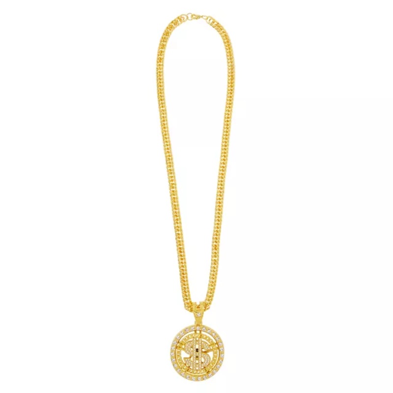 Dollar Sign Chain Necklace GOLD ONE SIZE FITS MOST