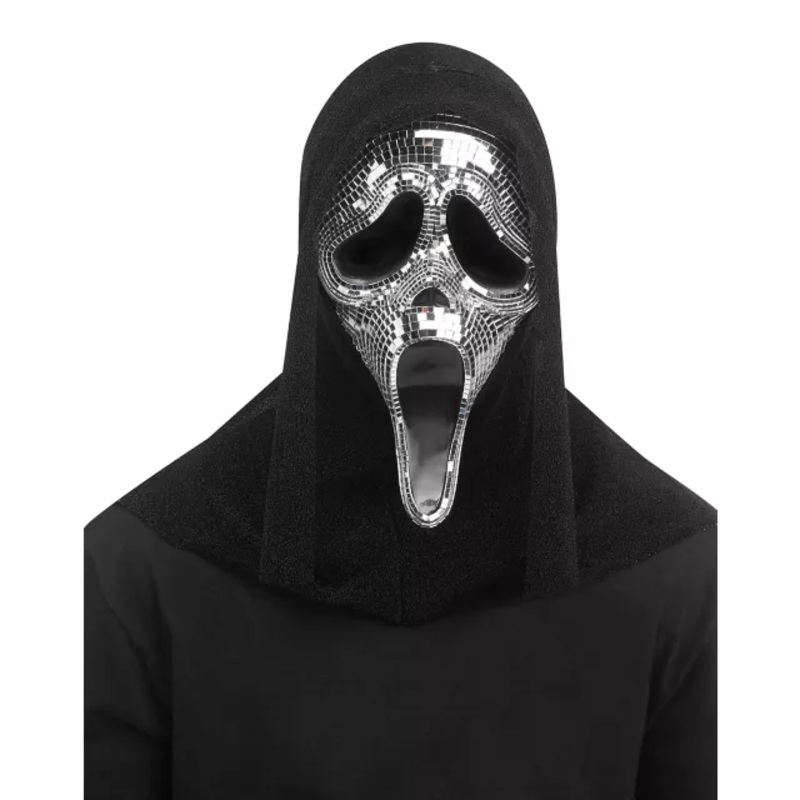 Ghost Face Mirror Ball Full Mask MULTI-COLOR ONE SIZE FITS MOST