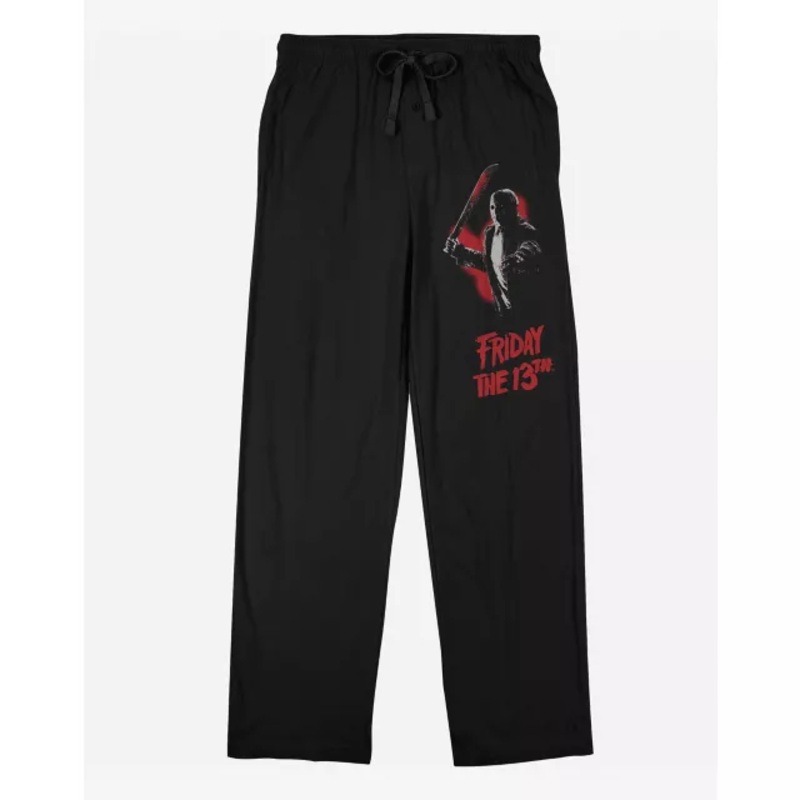 Jason Voorhees Silhouette Lounge Pants - Friday the 13th BLACK ADULT SMALL