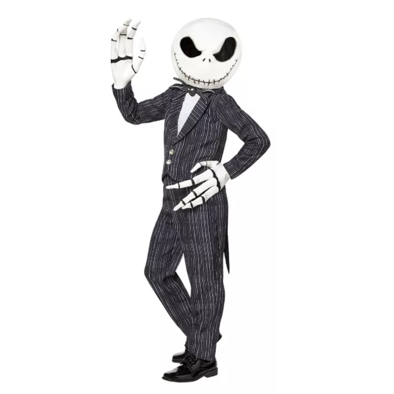 Kids Jack Skellington Costume The Signature Collection - The Nightmare Before Christmas BLACK AND WHITE CHILD SMALL