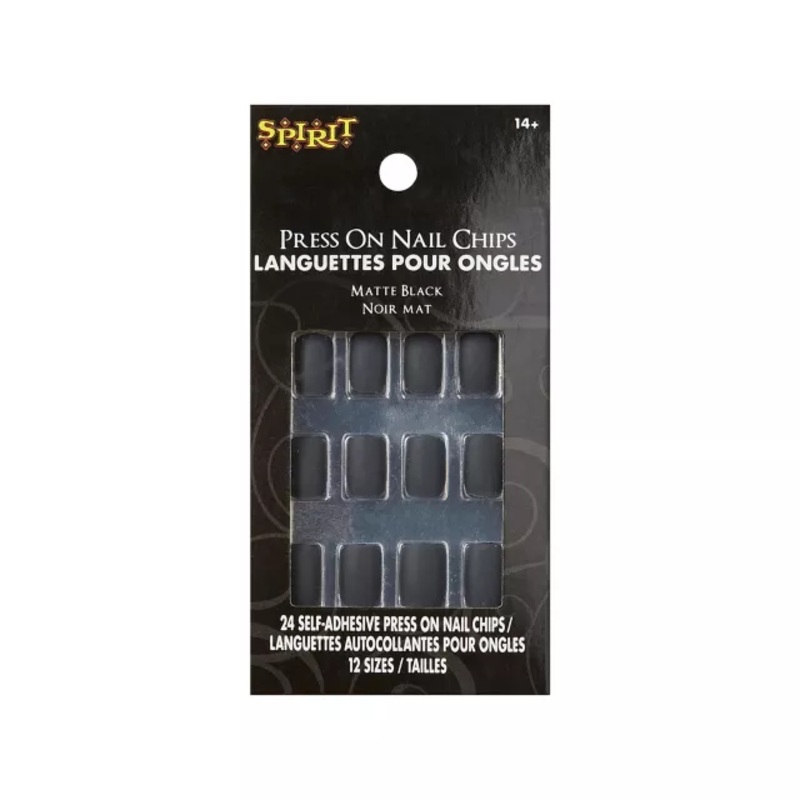 Matte Black Press On Nails BLACK ONE SIZE FITS MOST