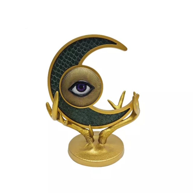 Medusa Lunar Eye Tabletop Sign GREEN 9 INCHES