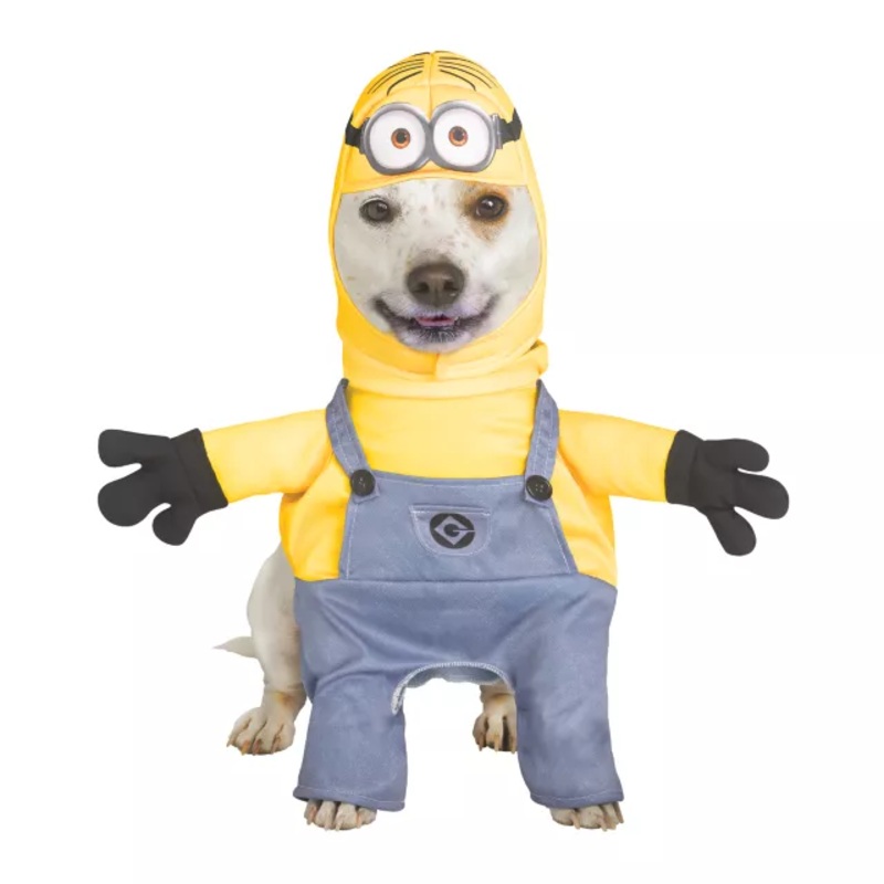 Minion Dave Dog Costume - Despicable Me BLUE/YELLOW PET SMALL