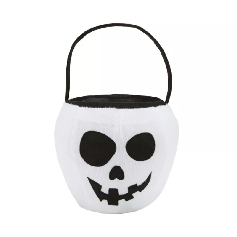 Skull Plush Treat Bucket  No Size