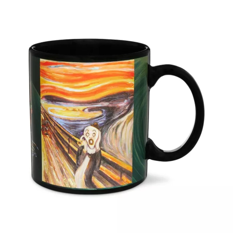 Terrifier Symbolism Art Coffee Mug - 20 oz. BLACK AND ORANGE 20 OUNCE