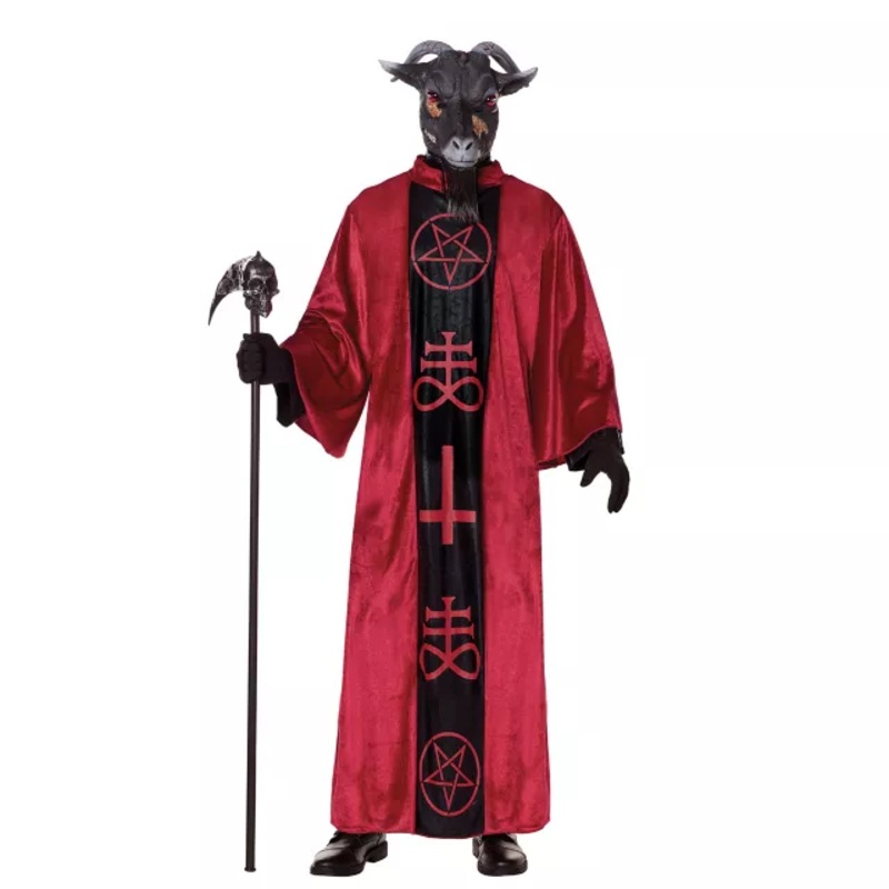 Adult Baphomet Costume RED ONE SIZE FITS MOST
