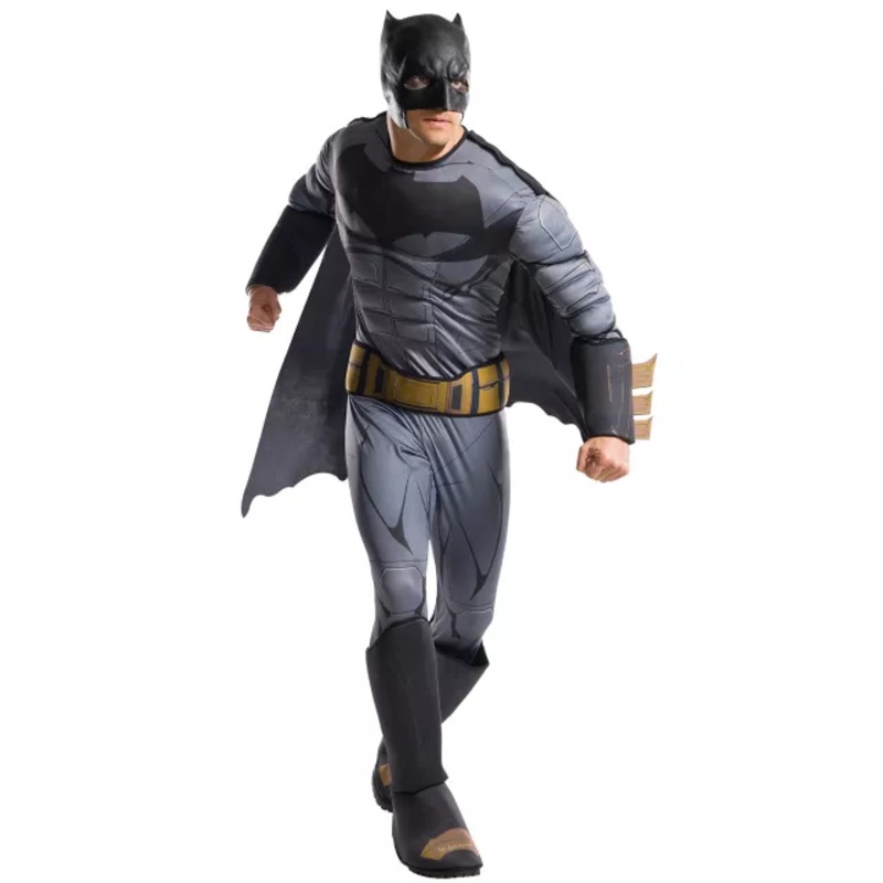 Adult Batman Costume Deluxe - Batman v. Superman: Dawn of Justice BLACK ONE SIZE FITS MOST
