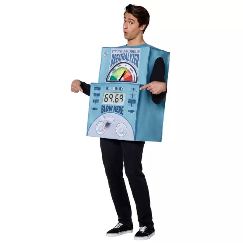 Adult Breathalyzer Costume MULTI-COLOR ONE SIZE FITS MOST
