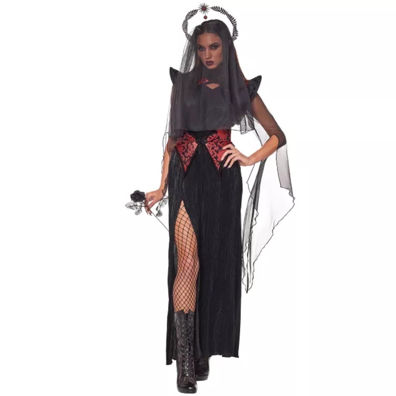 Adult Dark Priestess Costume - The Signature Collection BLACK AND RED ADULT SMALL