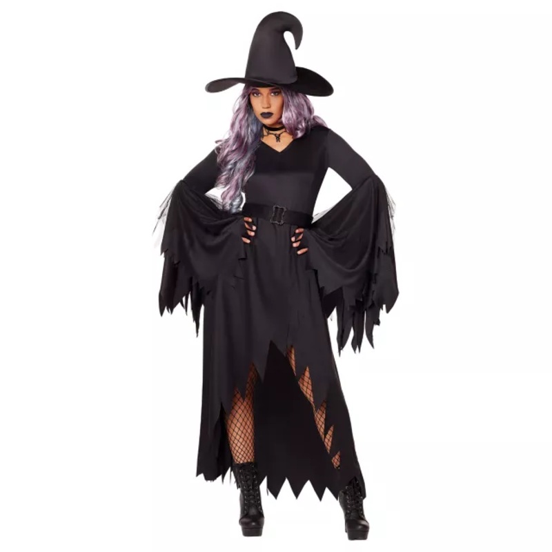 Adult Gothic Witch Costume BLACK SMALL/MEDIUM