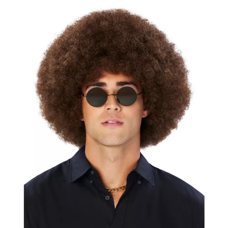 Brown Curly Wig BROWN ONE SIZE FITS MOST