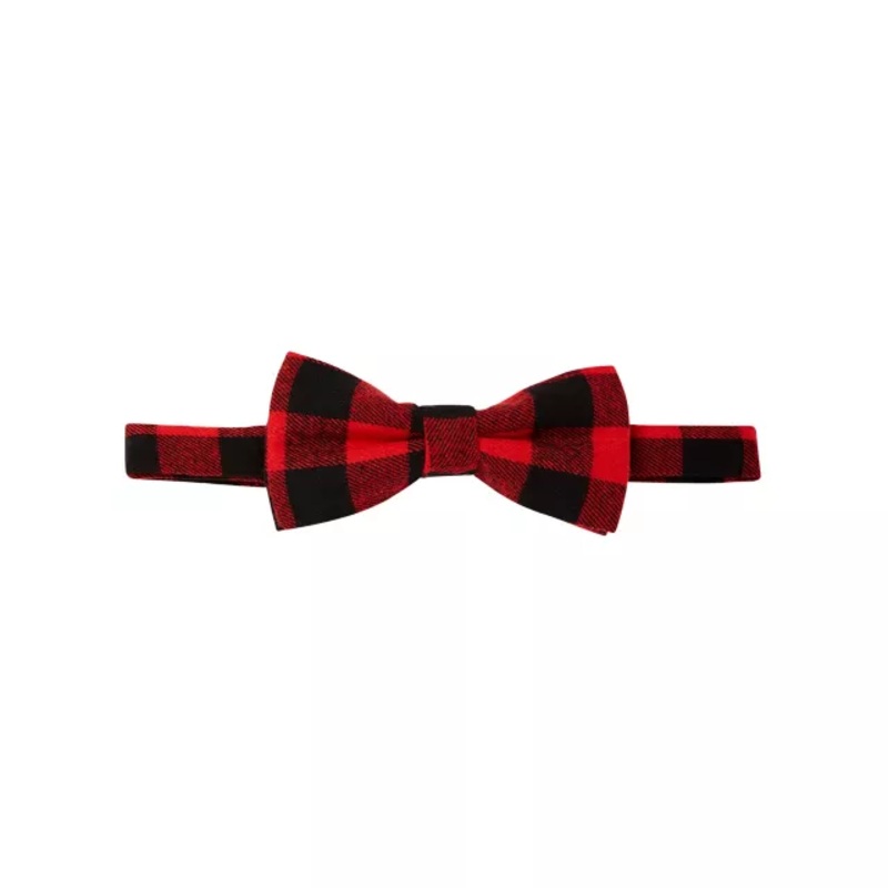 Buffalo Plaid Bow Tie BLUE ONE SIZE FITS MOST