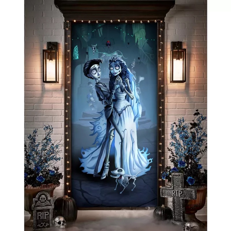 Corpse Bride Door Cover MULTI-COLOR ONE SIZE FITS MOST