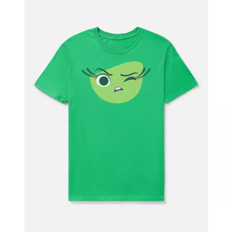 Disgust T Shirt - Inside Out 2 GREEN ADULT SMALL