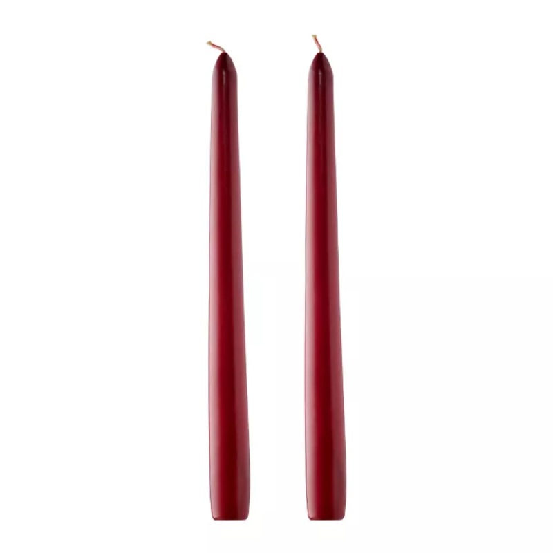 Enchant Red And Black Drip Taper Candles - 2 Pack BLACK AND RED 10 INCHES