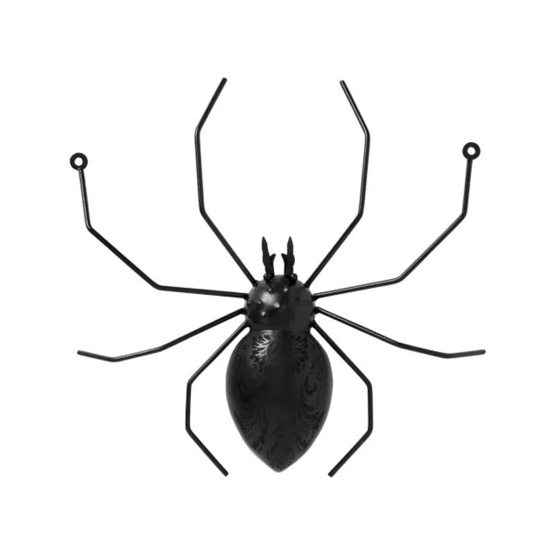 Gothic Noir Spider Wall Decor BLACK