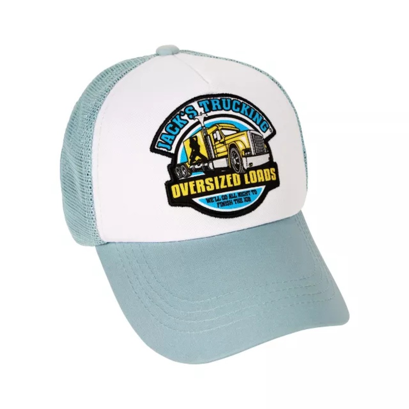Jack's Trucking Trucker Hat LIGHT BLUE ONE SIZE FITS MOST