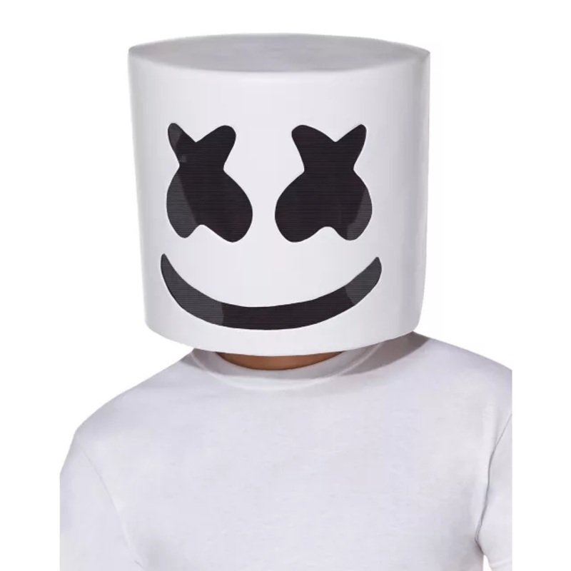 Kids Mesh Marshmello Half Mask  CHILD ONE SIZE
