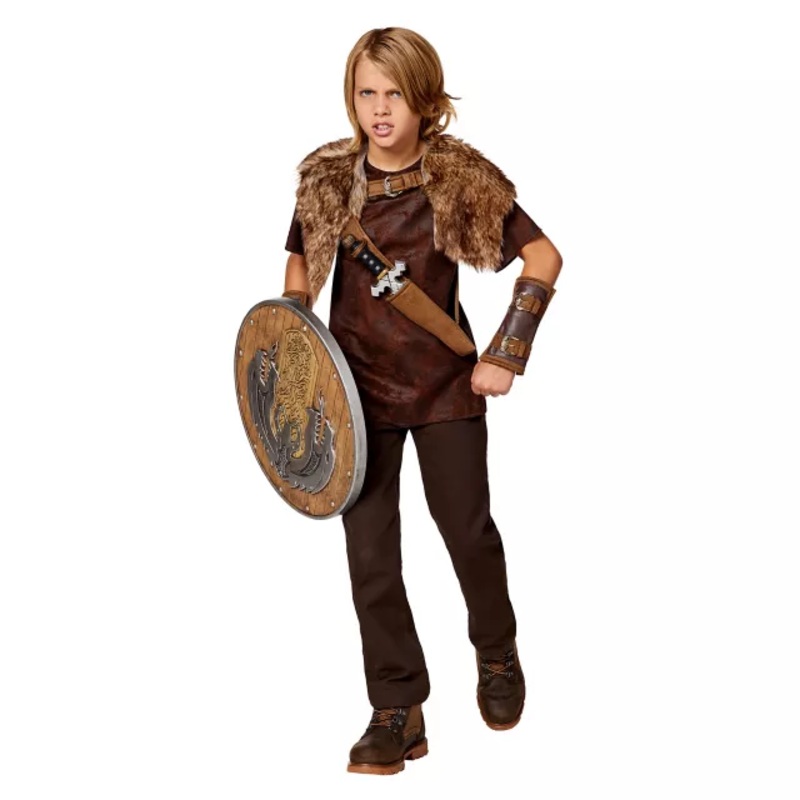 Kids Viking Costume BROWN CHILD SMALL