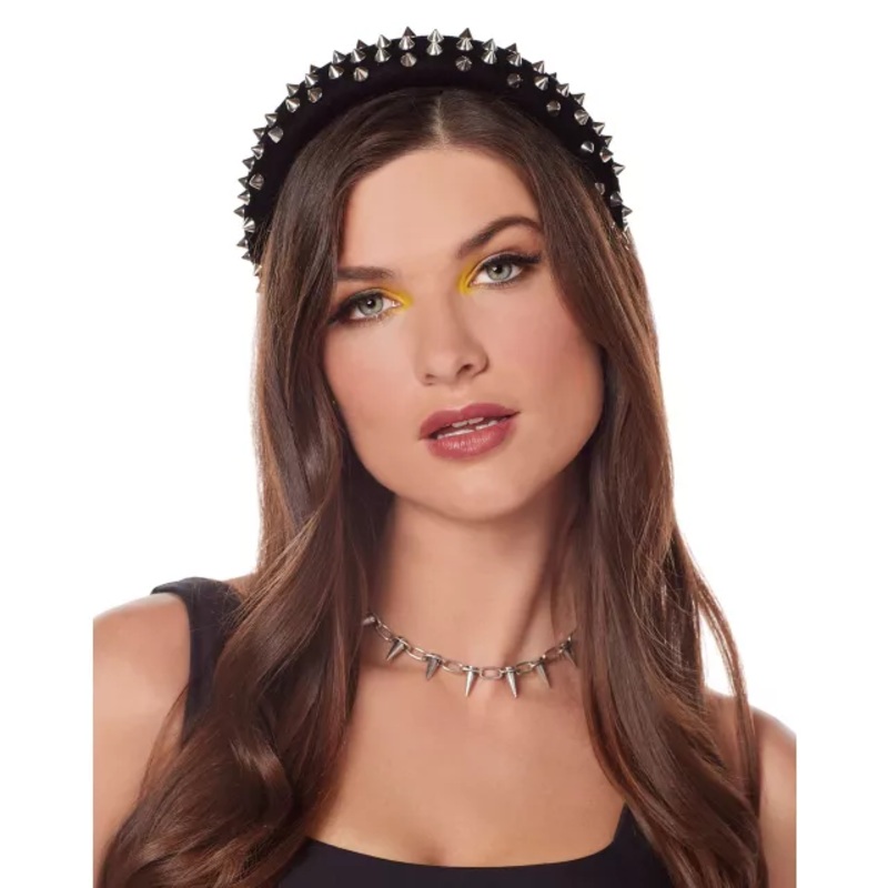 Studded Black Headband BLACK CHILD ONE SIZE