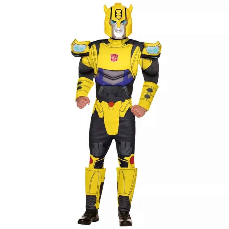 Adult Bumblebee Muscle Suit Costume - Transformers YELLOW ADULT MEDIUM