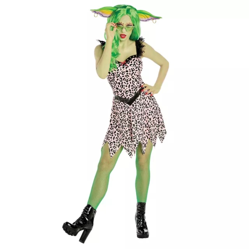 Adult Greta Dress Costume - Gremlins GRAY ADULT SMALL