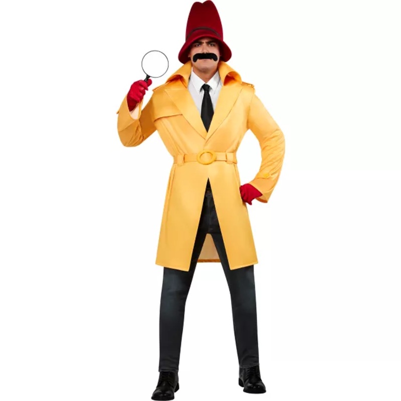 Adult Instructor Clouseau Costume - Pink Panther YELLOW ADULT MEDIUM