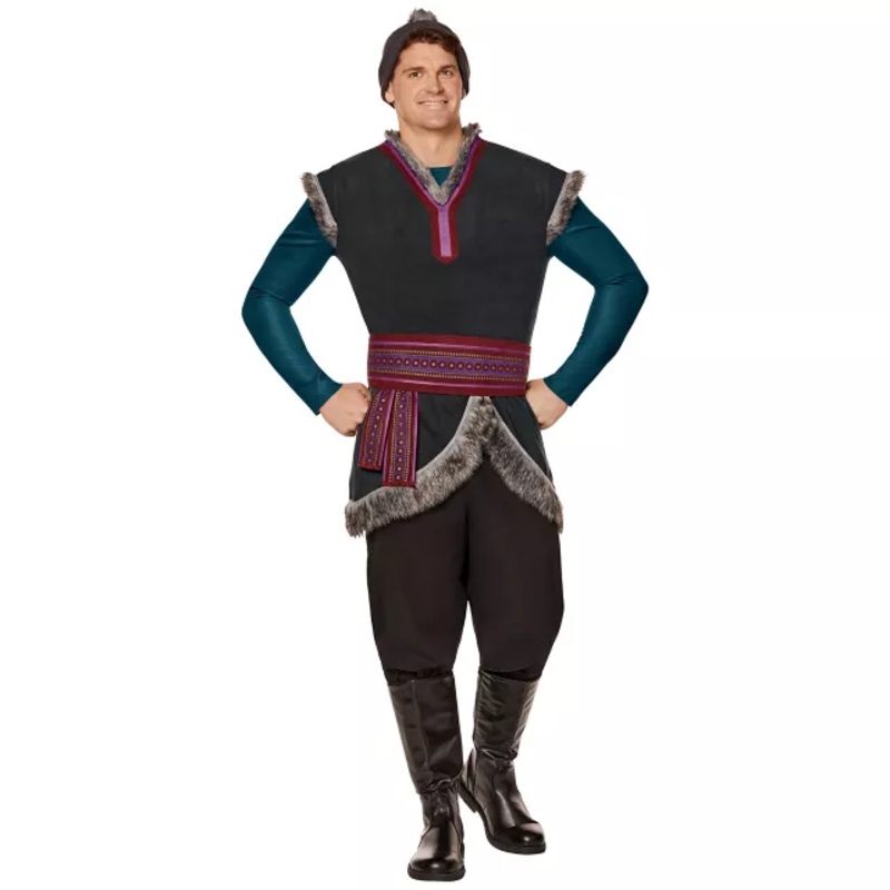Adult Kristoff Costume - Frozen GRAY ADULT SMALL