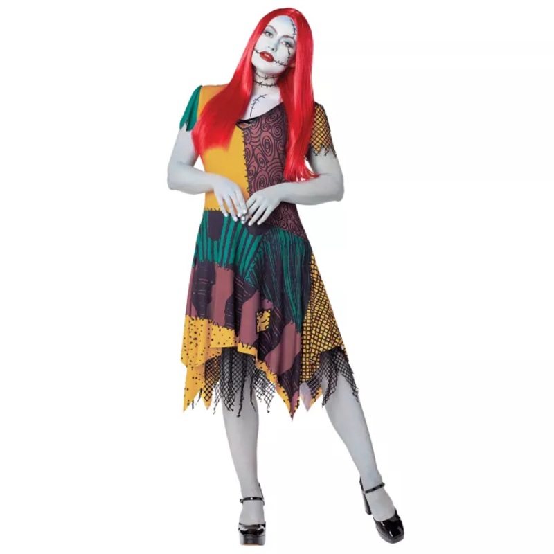 Adult Sally Plus Size Costume - The Nightmare Before Christmas WHITE - MULTI 1X