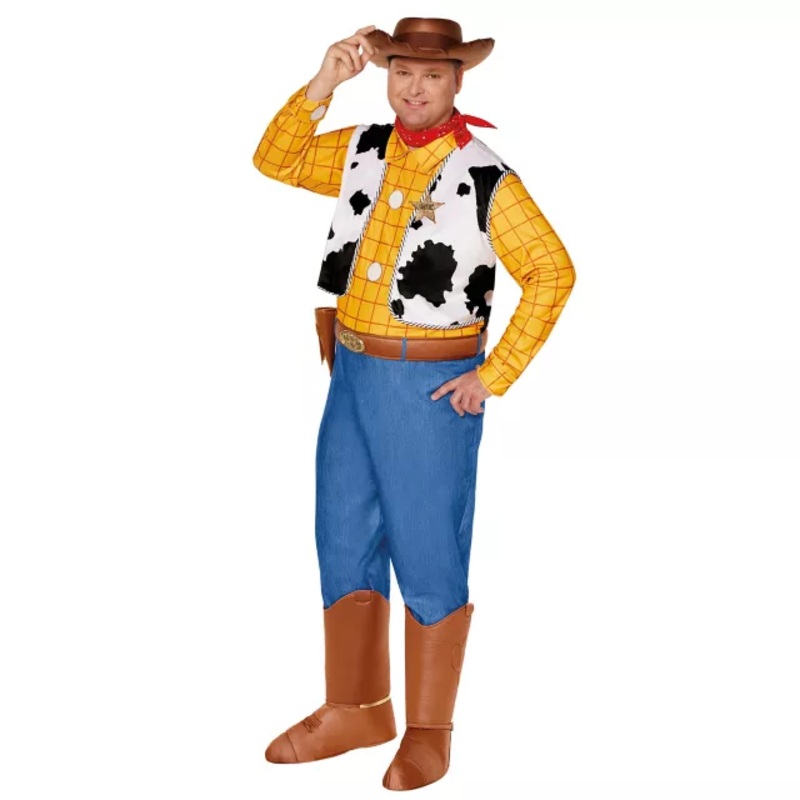 Adult Woody Plus Size Costume - Toy Story MULTI-COLOR 2X