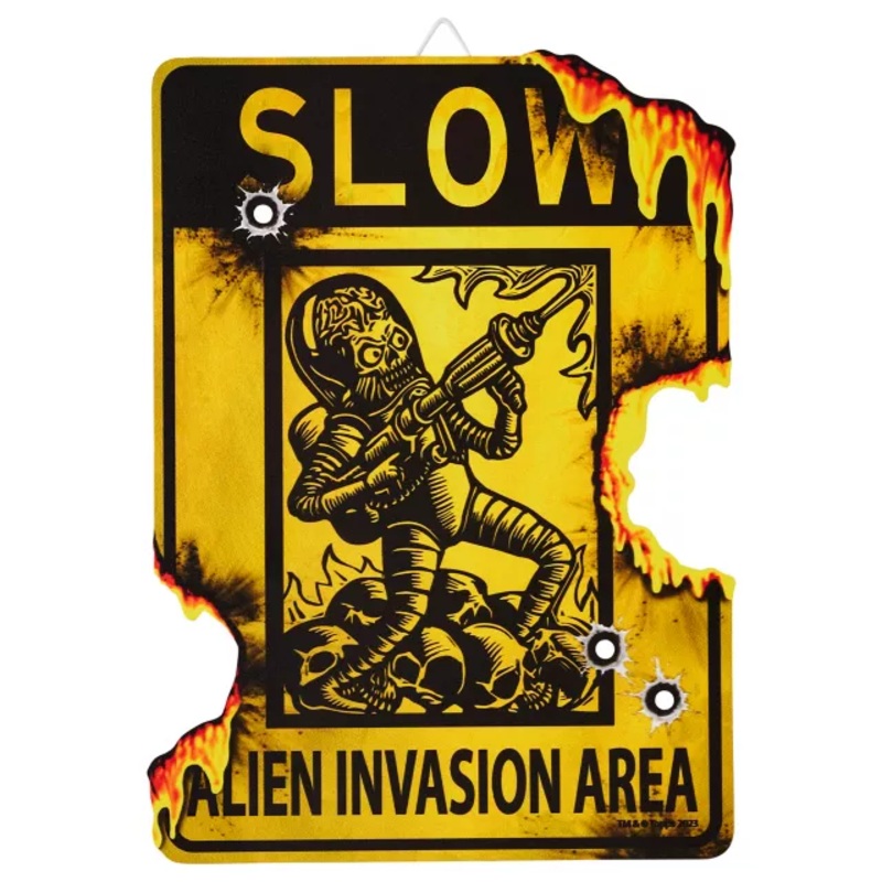 Alien Invasion Area Sign - Mars Attacks MULTI-COLOR