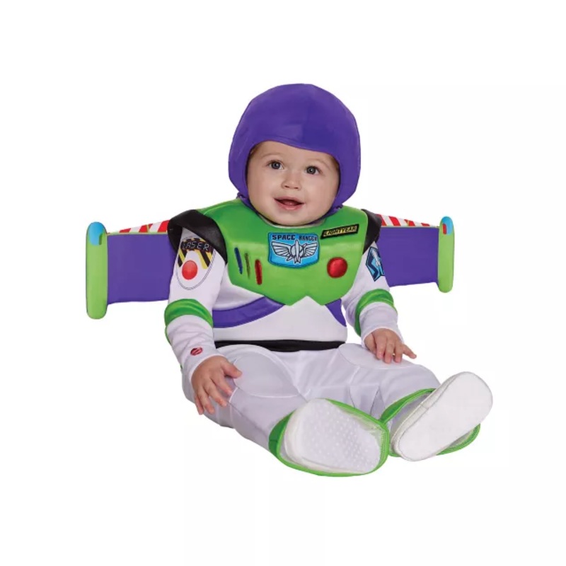 Baby Buzz Lightyear One Piece Costume - Toy Story GREEN 0 TO 6 MONTHS