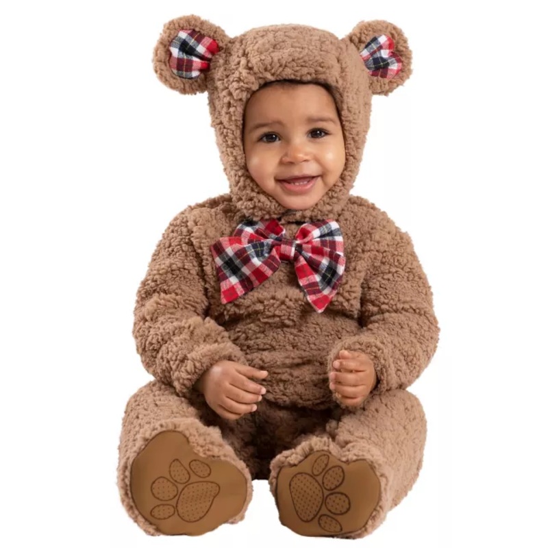 Baby Cuddly Bear Costume BROWN 0 TO 6 MONTHS