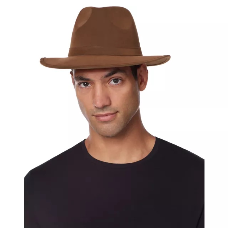 Brown Fedora BROWN ONE SIZE FITS MOST