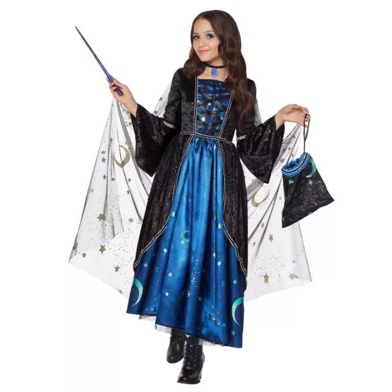 Kids Midnight Sorceress Costume BLACK CHILD SMALL