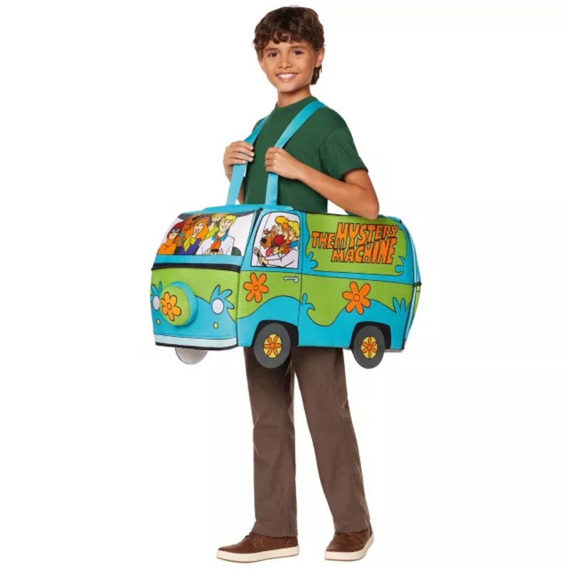 Kids Mystery Machine Ride-Along Costume - Scooby-Doo BLUE/GREEN CHILD ONE SIZE
