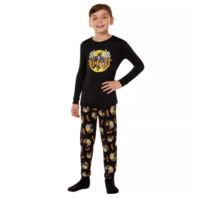 Kids Spirit Halloween Pajama Set BLACK CHILD SMALL