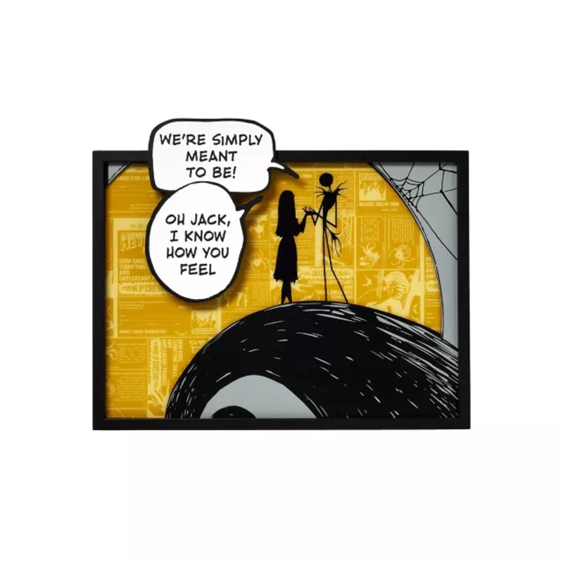 Light-Up Jack Skellington and Sally The Nightmare Before Christmas Sign MULTI-COLOR