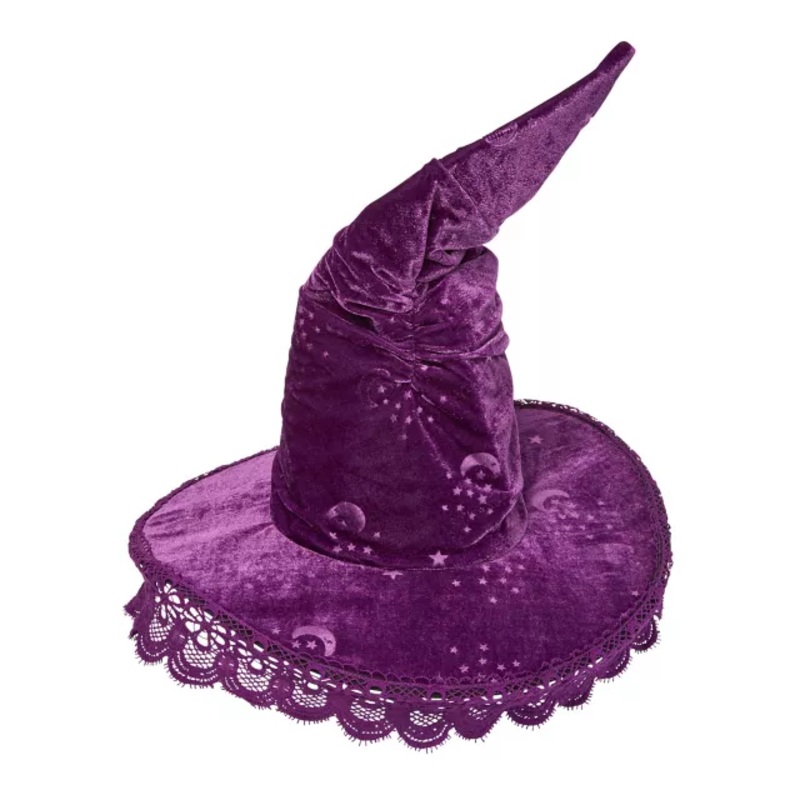 Purple Celestial Witch Hat PURPLE ONE SIZE FITS MOST