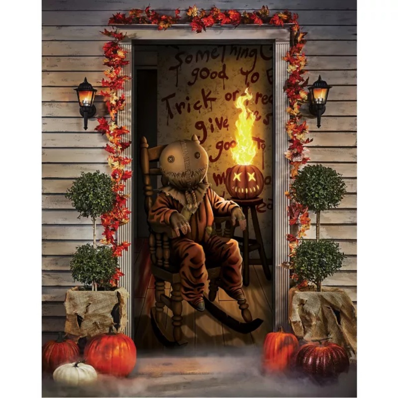 Sam Trick r Treat Door Cover BLACK / MULTI
