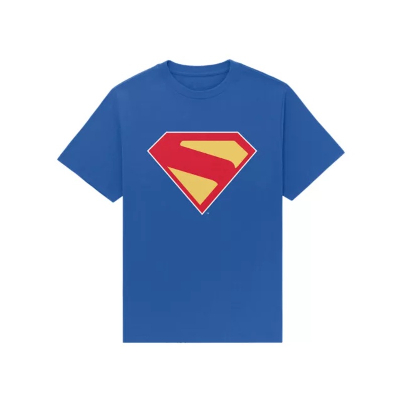 Superman 2025 Logo T Shirt - DC Comics ROYAL ADULT MEDIUM